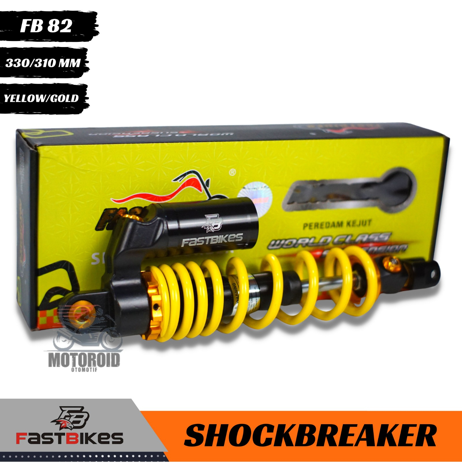 Shock Breaker H Y 310mm 330mm Tabung Atas Matic Full Cnc Universal