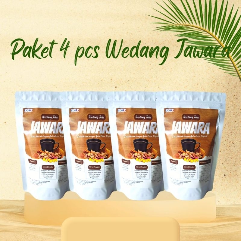 

(PAKET 1) WEDANG JAHE MERAH JAWARA ISI 4 250gr