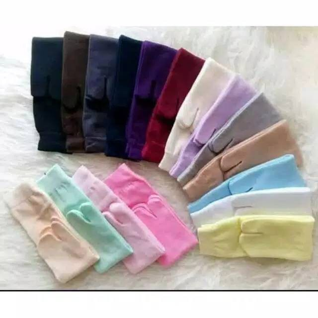𝗪𝗶𝗻𝗱𝗮 𝗣𝗿𝗮𝗱𝗶𝘁𝗮 Kaos Kaki Wanita Panjang Jempol Kaos Kaki Telapak Muslimah Tebal Polos Warna Termurah