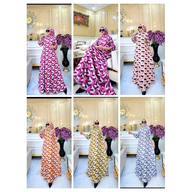 DRESS ARMANI SILK SET HIJAB BY RAINA FASHION ORI