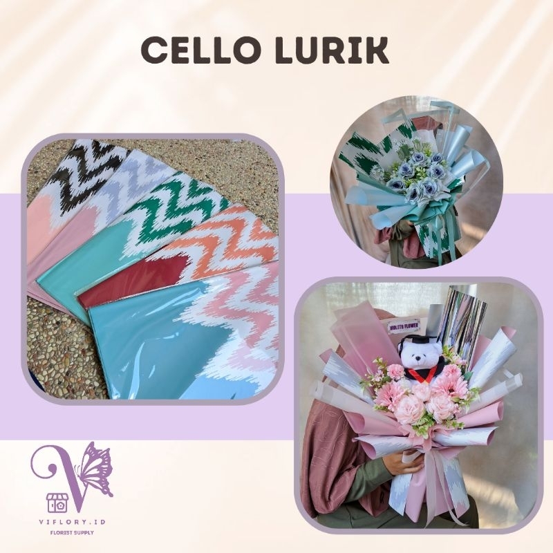 

Cello Lurik bicolor (wajib tambah dus)