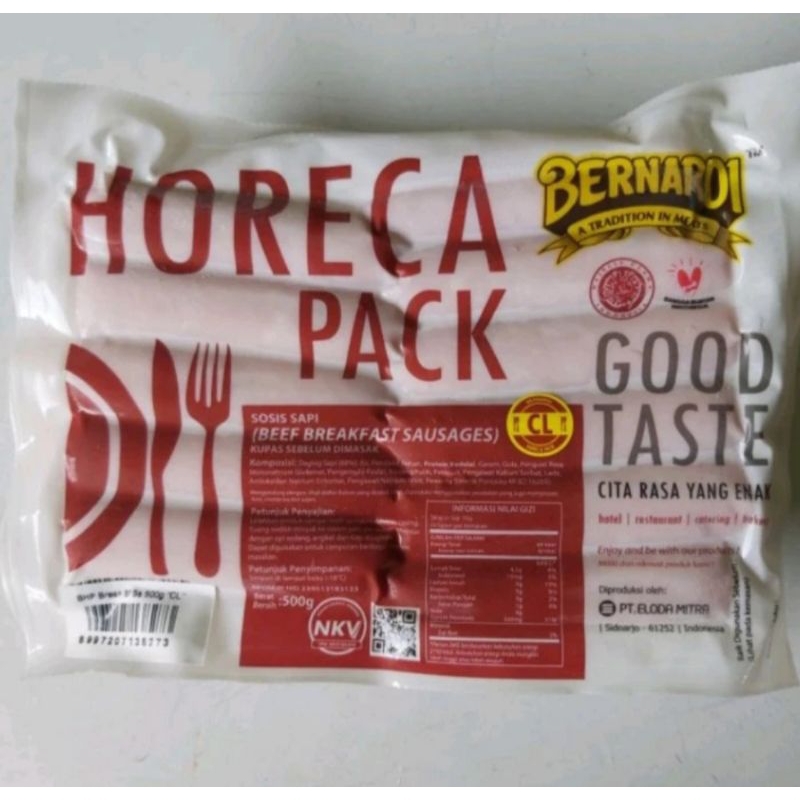 

Bernardi Horeca Pack Beef Breakfast Sausages 500 Gram