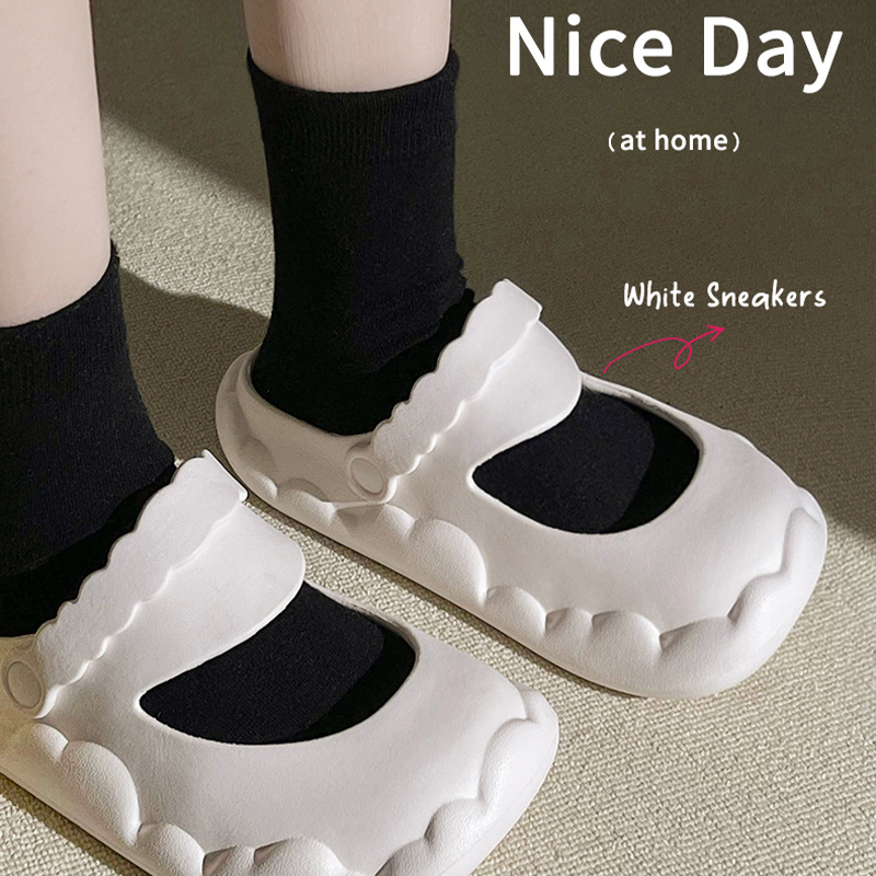 Sandal Slop Karet Jelly Import Wanita Sandal Wanita Mary jane Lucu Terbaru 2023 Korean Style Sepatu Sandal Luar Ruangan Fashion Murah