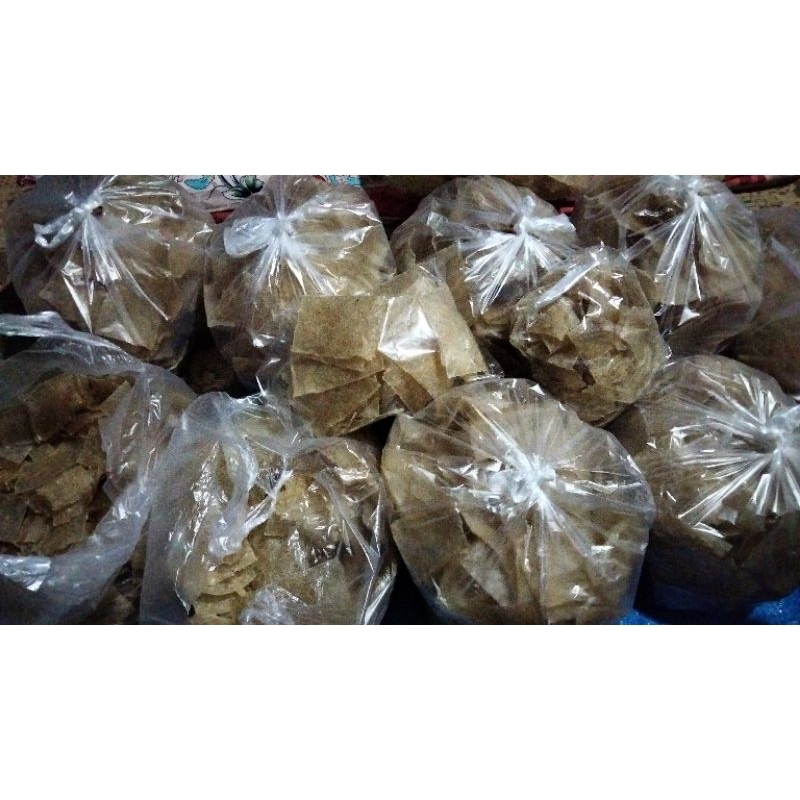 

Krupuk puli mentah/gendar/krupuk nasi asli beras bukan Karak 100 gr, tipis, renyah, gurih.