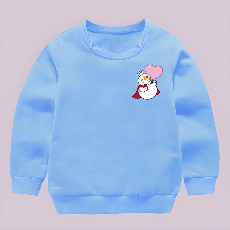 Sweater anak cewek cowok LOVE SNOW hoodie anak 2-10 tahun