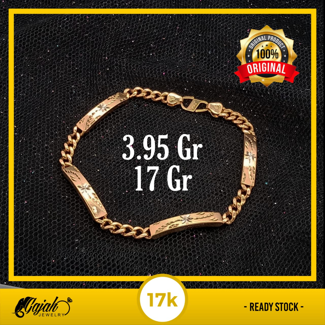 Gelang Emas 17K - 3.95 Gr Kadar 750 - 5097