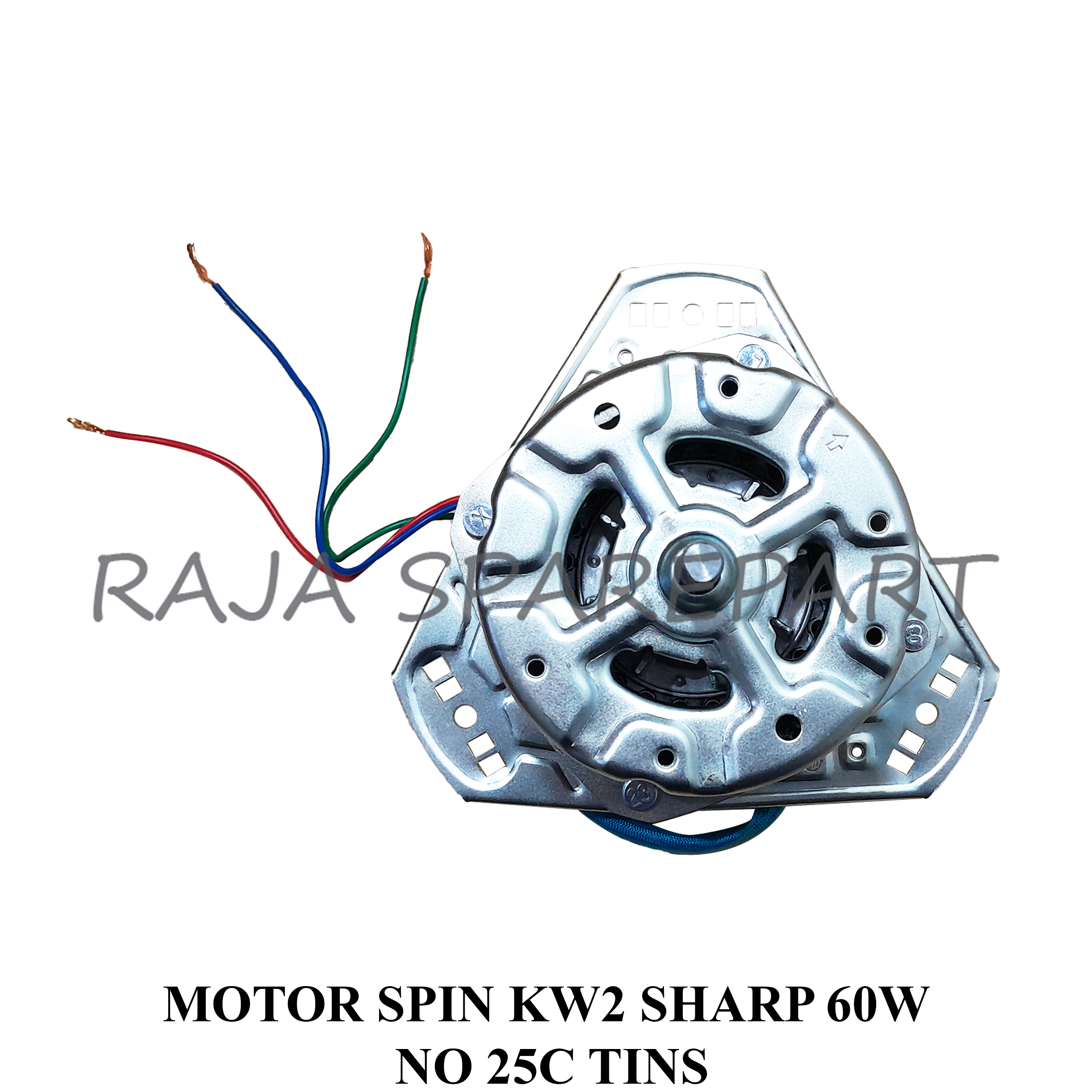 MOTOR SPIN MESIN CUCI/DINAMO PENGERING/MOTOR SPIN KW2 SHARP 60W NO 25C TINS