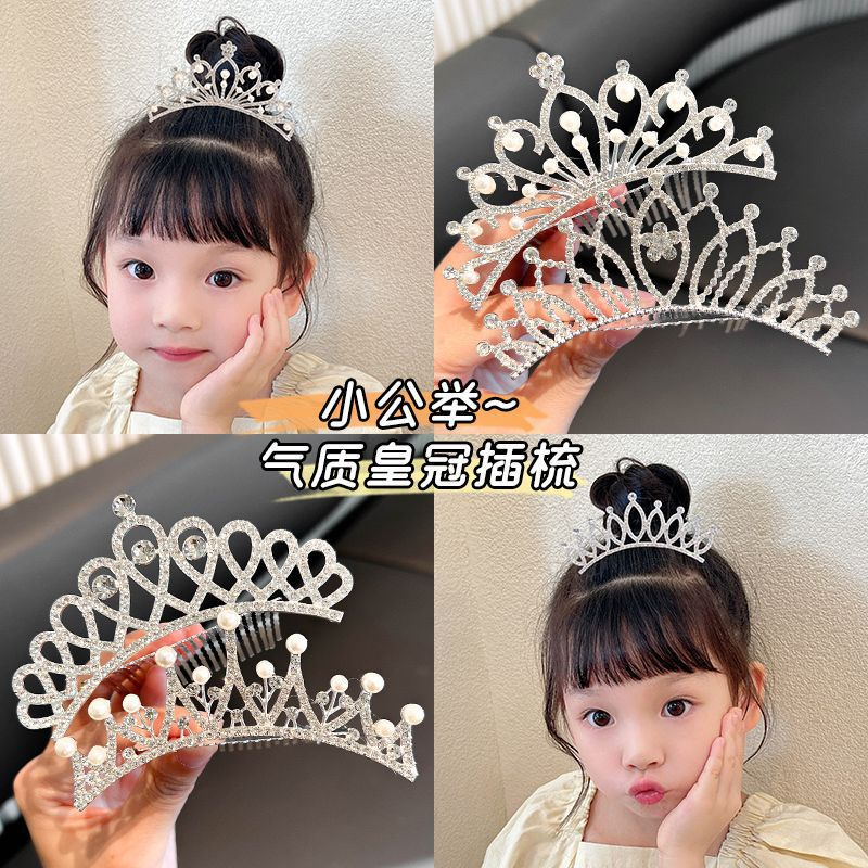 Princess Mahkota Anak Perempuan Besar Tiara Korea Import Ulang Tahun SASA