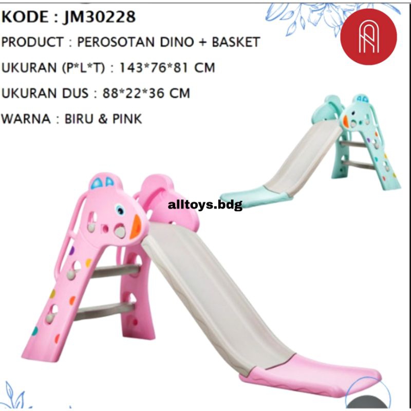 Perosotan Dino + Ring Basket JM30228 mainan anak/mainan perosotan