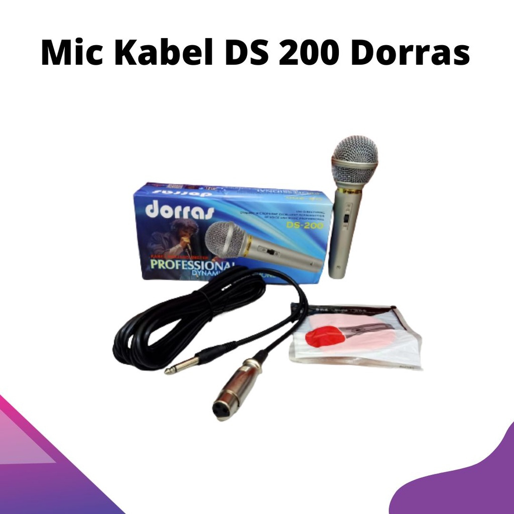 Mic Kabel DS 200 Dorras MIC COCOK BUAT KARAOKE SUARA MANTAP