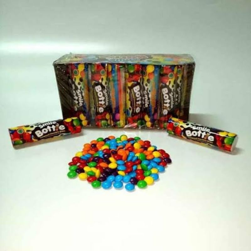 

Smile Bottle Coklat Compound Isi 24 Pcs - Smilling Cokelat Butir