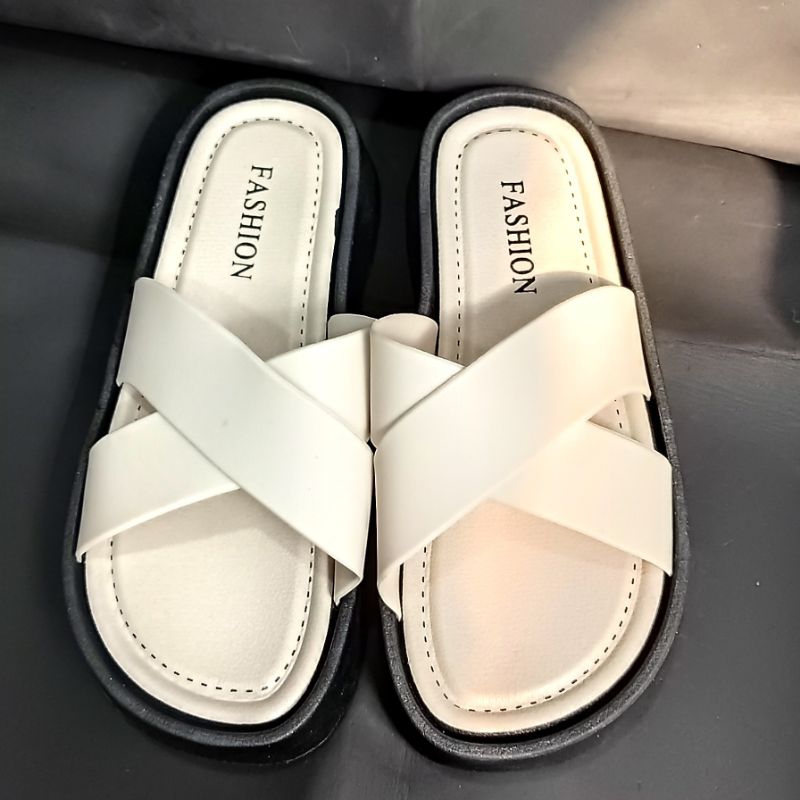 Sandal Import wanita Sandal wanita ban2 Selop perempuan hits trendy Sendal BION