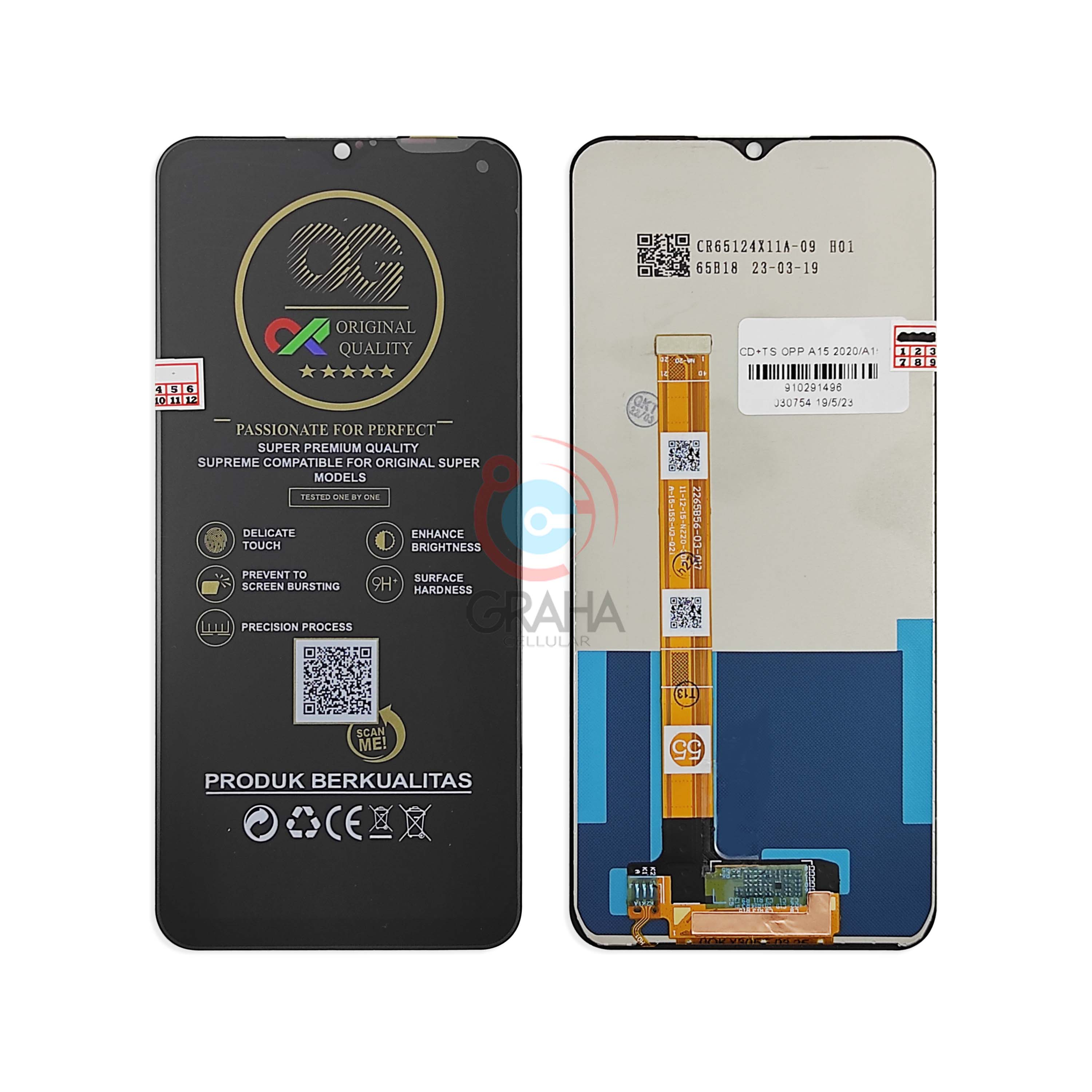 LCD OPPO A15 / A15S OG ORI SUPER FULLSET TOUCHSCREEN