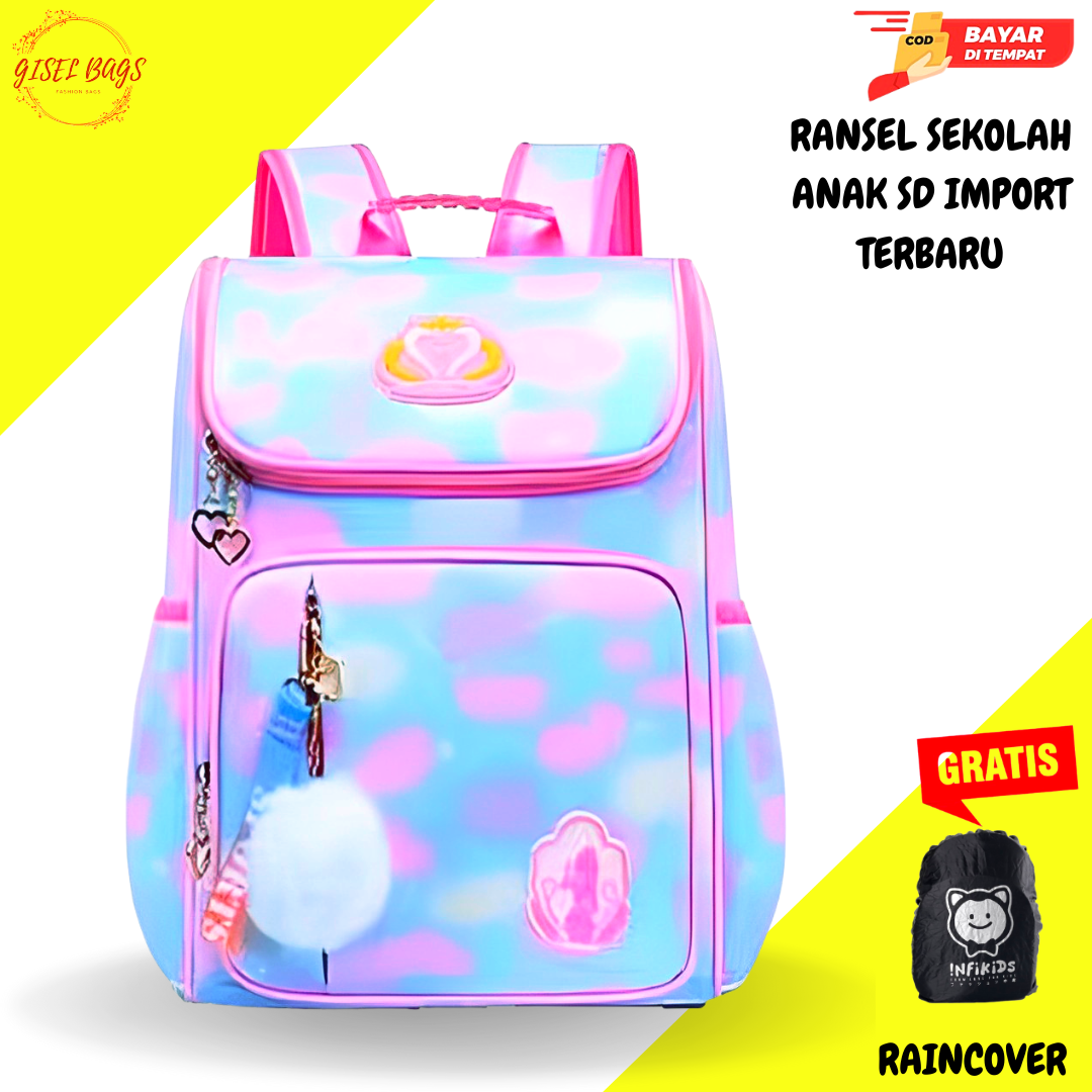 Tas sekolah anak perempuan sd berkulitas premium anti air