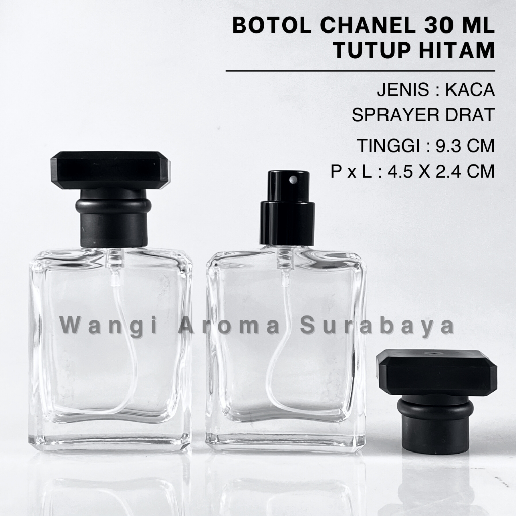 Botol Chanel 30ML Spray Drat - Botol Parfum Chanel Drat - Botol Parfum 30ML