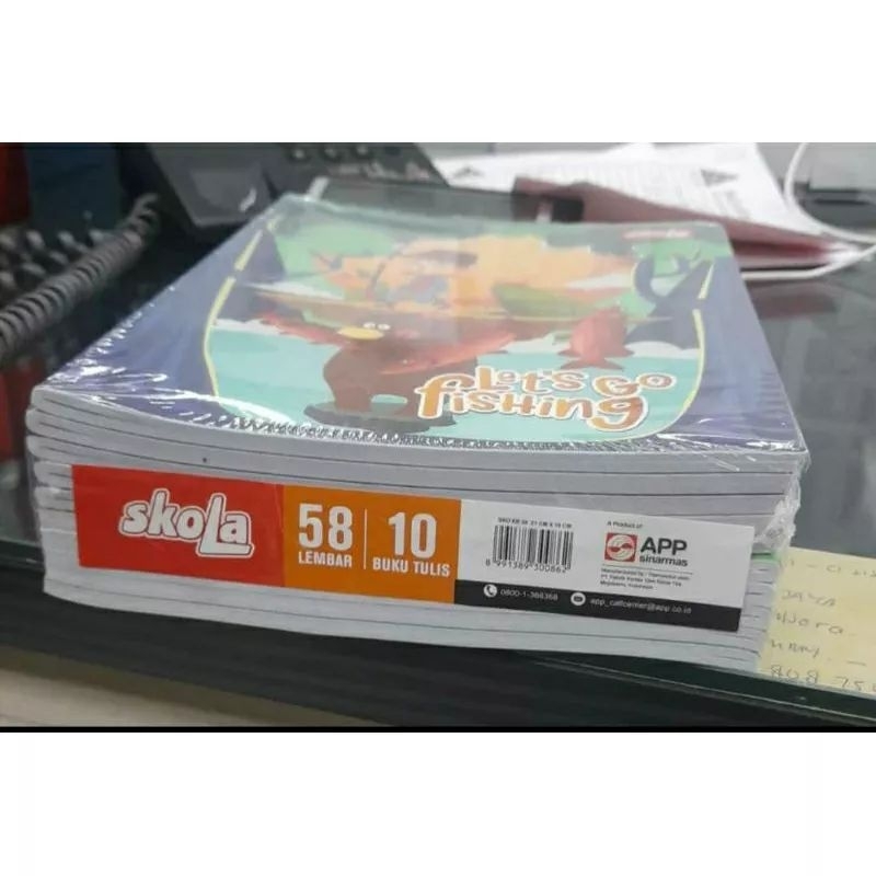 

(PERPAK ISI 10pcs) Buku tulis SKOLA DELI BY SIDU ISI 38 & 58 lembar harga murah kualitas bagus