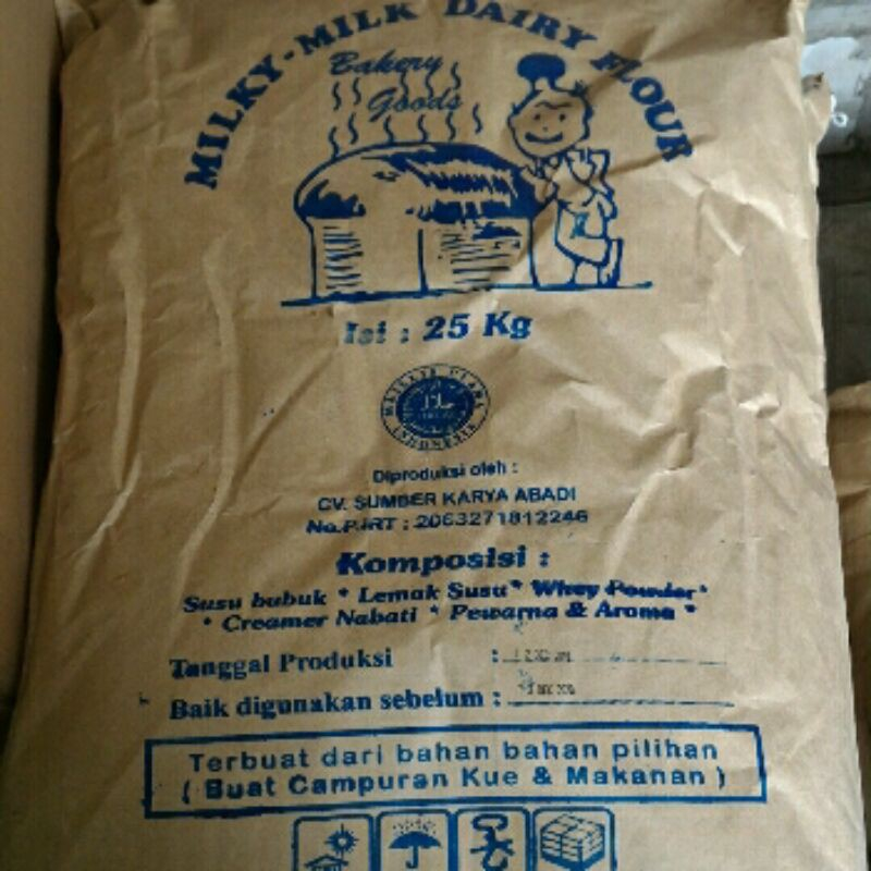 

SUSU BUBUK / TEPUNG SUSU MILKY 25 KG KHUSUS INSTANT