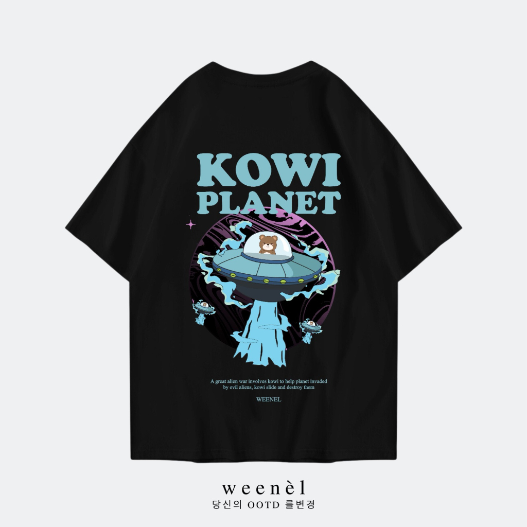 Weenel T-Shirt Oversize Kowi Bear Planet