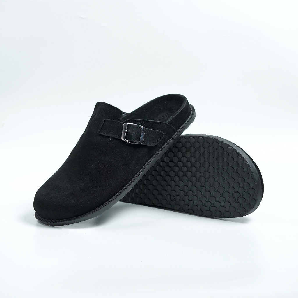 WYCLIFF BLACK |ManNeedMe x Jack| Sandal Slop Pria Premium Sendal Casual Outdoor Cowok ORI