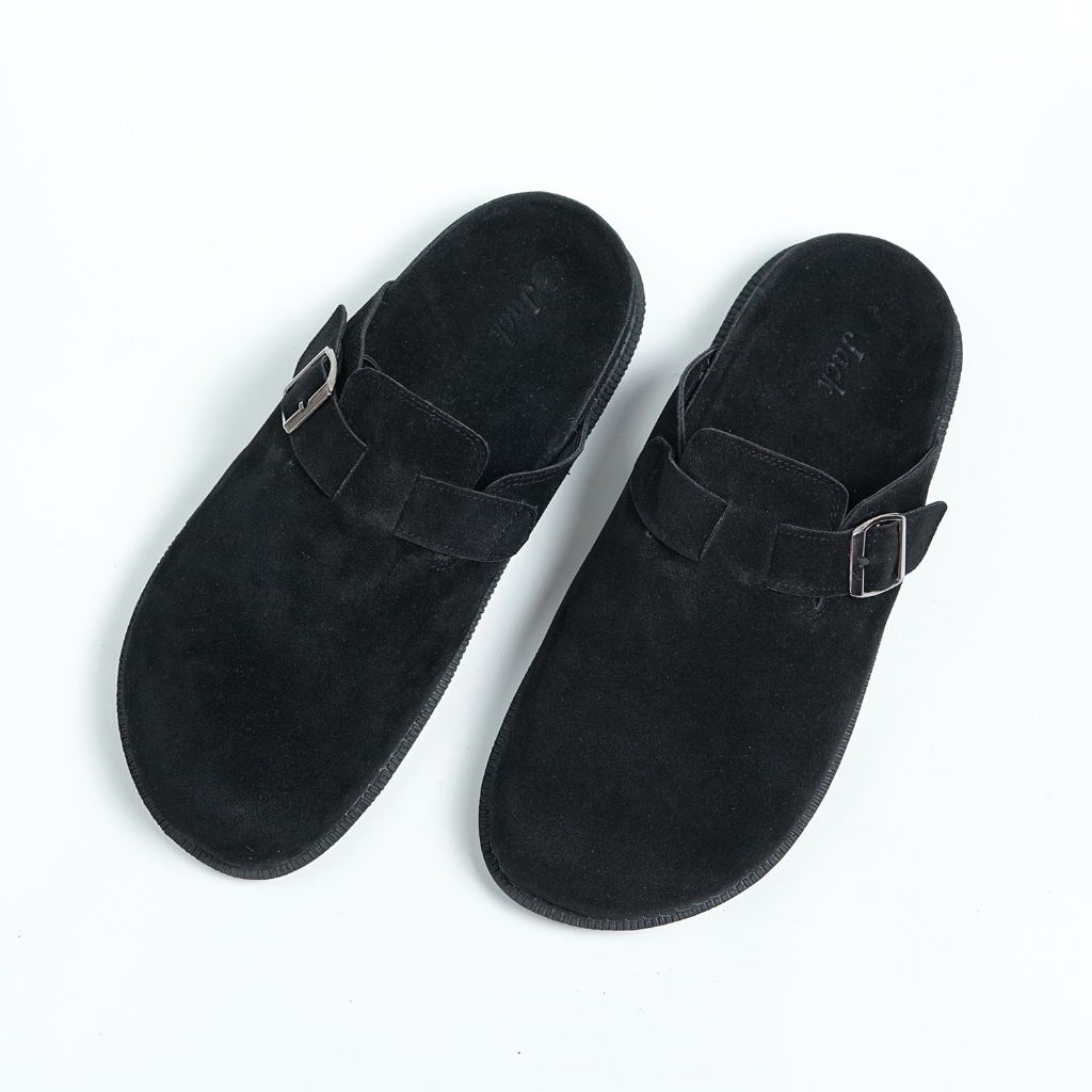 WYCLIFF BLACK |ManNeedMe x Jack| Sandal Slop Pria Premium Sendal Casual Outdoor Cowok ORI