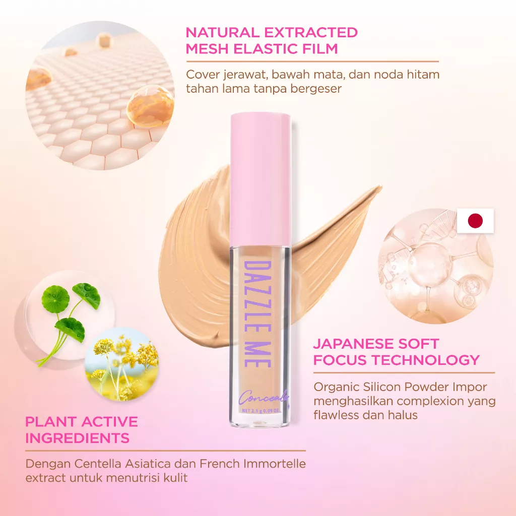 DAZZLE ME OUR SECRET COVER CONCEALER - BPOM - CONCEALER DAZZLE ME MURAH