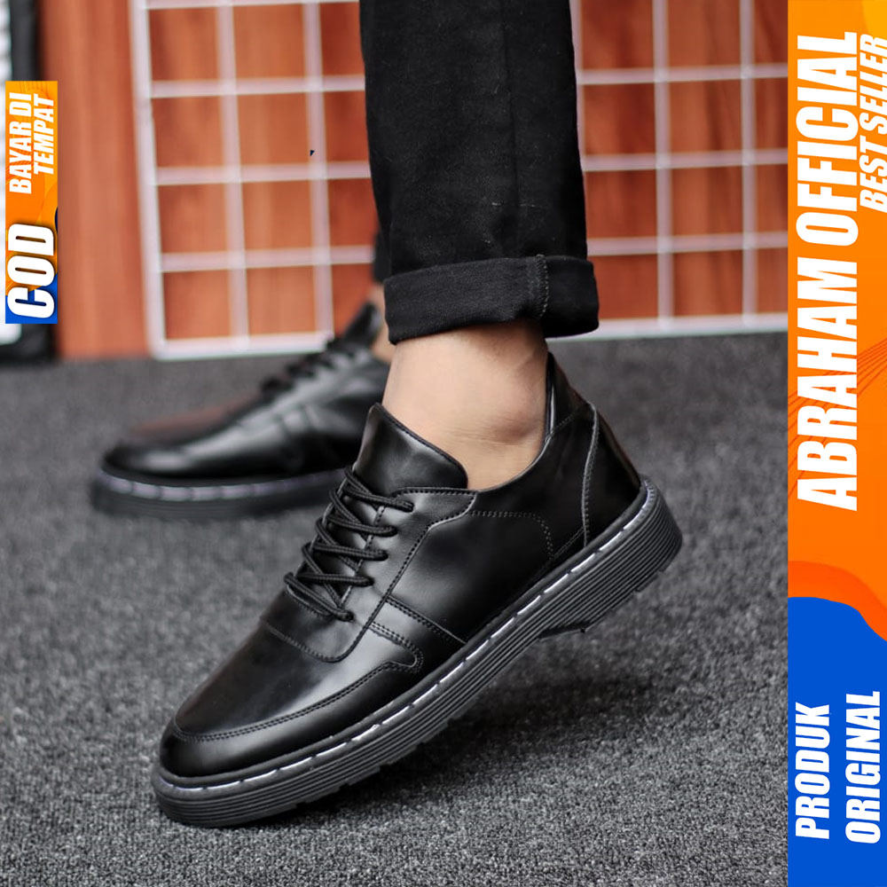 Sepatu Docmart Low Boot Pria Casual Formal Abraham