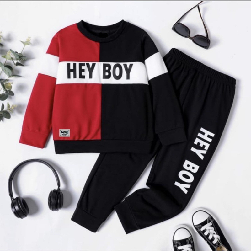 sweater setelan anak pria