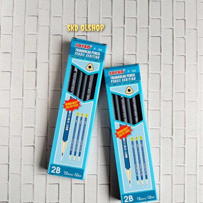 

Pensil Kayu JOYKO P-90 2B Segitiga ( 1 Pack Isi 12 Pcs)