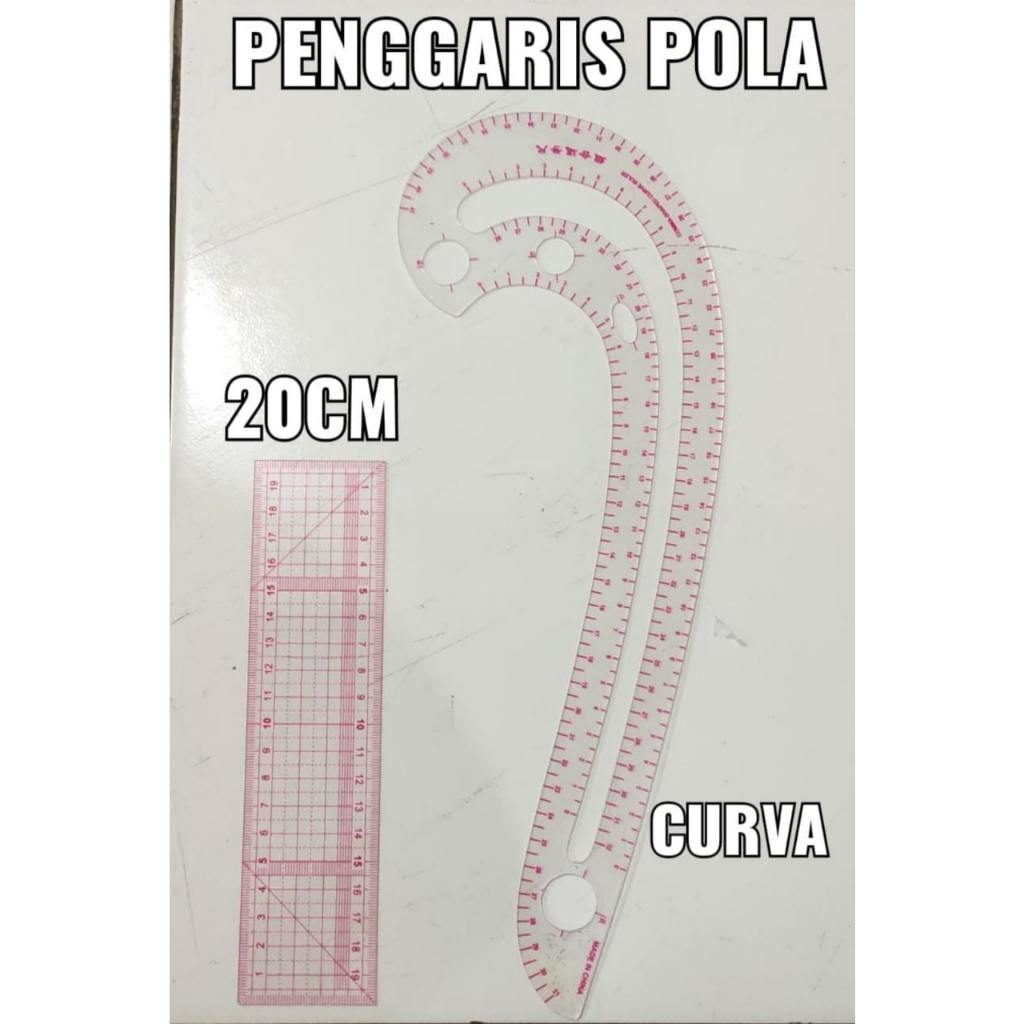 

Penggaris Jahit Menjahit 20cm / Penggaris Lurus Pola Bahan Kain