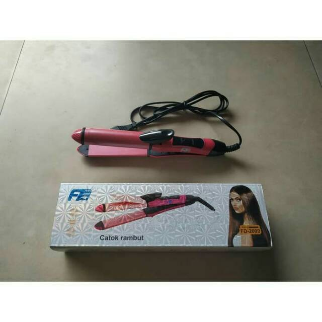 Catokan / Pencatok Rambut FD FD-2009 2in1 Lurus Dan Curly Alat Catok Rambut