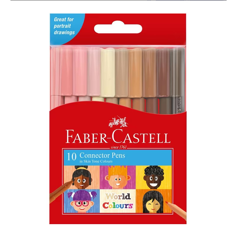 

Spidol Warna Kulit / Faber-Castell Connector Pen Set 10 155009E