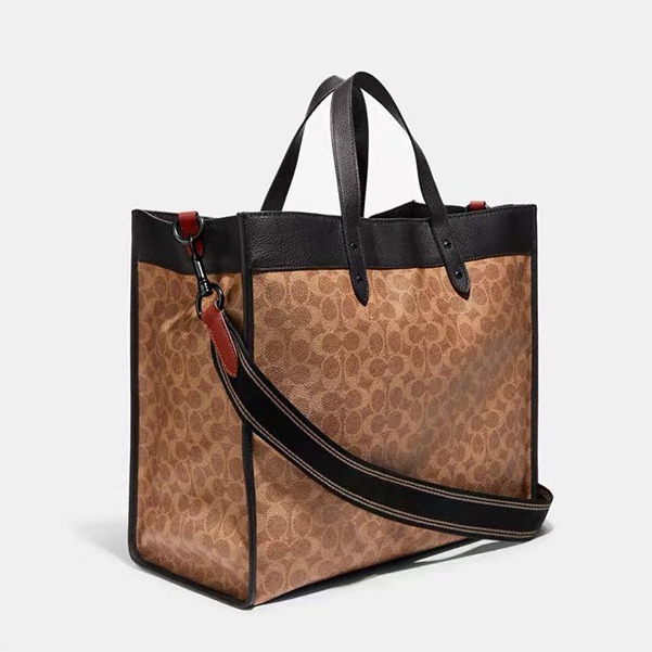 [Instant/Same Day]COACH 7674  077  8457  023  New Men's Bag Classic Logo Field Tote No. 40 Tote Bag Shoulder Bag Crossbody Bag Handbag  ttb