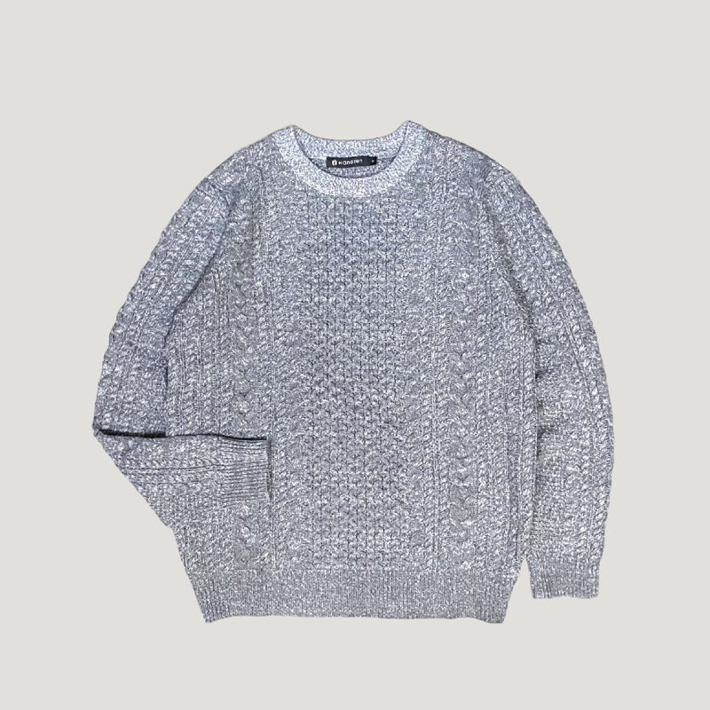 Basic Hangten Cable Pattern Knit Sweater