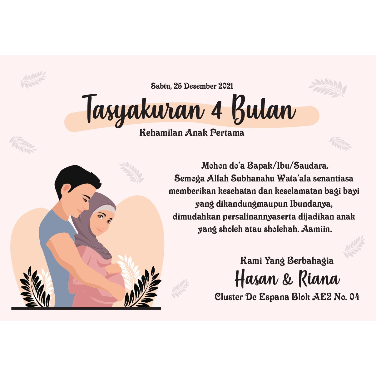 

STICKER LABEL KEHAMILAN 4 BULANAN/7 BULANAN/ LABEL KEHAMILAN