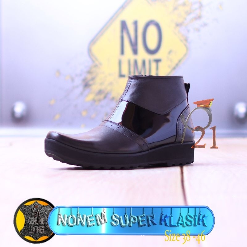 FLAT NONEM SUPER KLASIK SEPATU P21 SEPATU PDH SEPATU POLRI