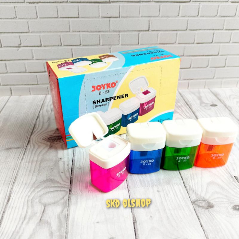 

Serutan /Rautan Joyko B-23 / Sharpener ( 1 box isi 12 pcs )