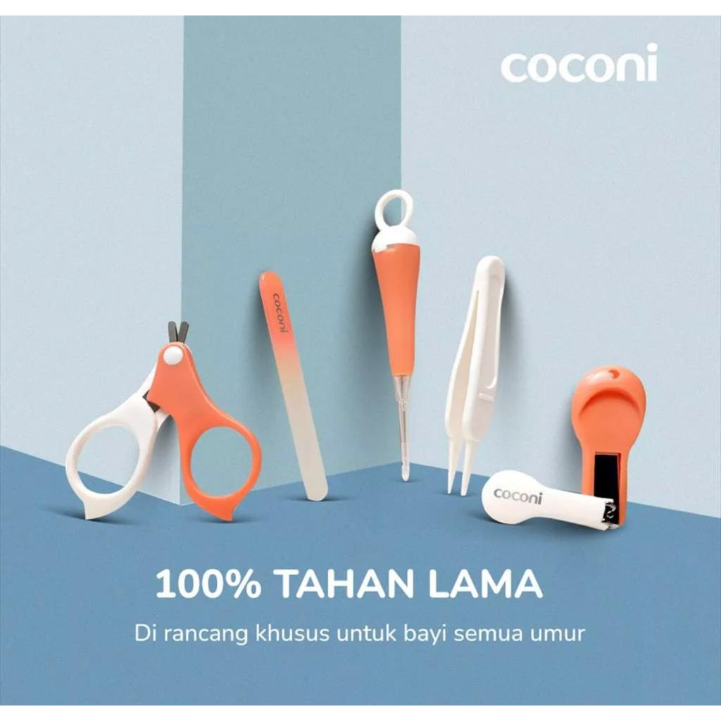Coconi Baby Hygiene Care Kit | Gunting Kuku Set Dengan Pembersih Telinga Bayi