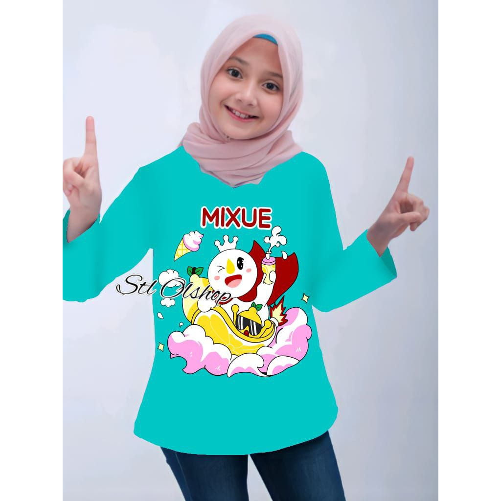 Kaos atasan anak perempuan lengan panjang  | Untuk anak umur 11-15 tahun