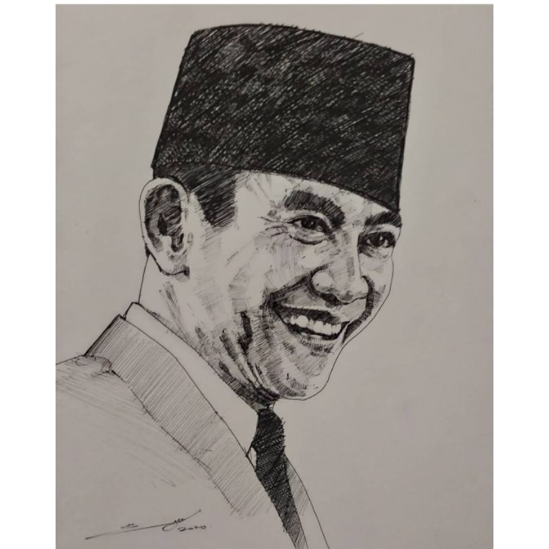 

Sketsa wajah Roughsketch ballpoint pen A4
