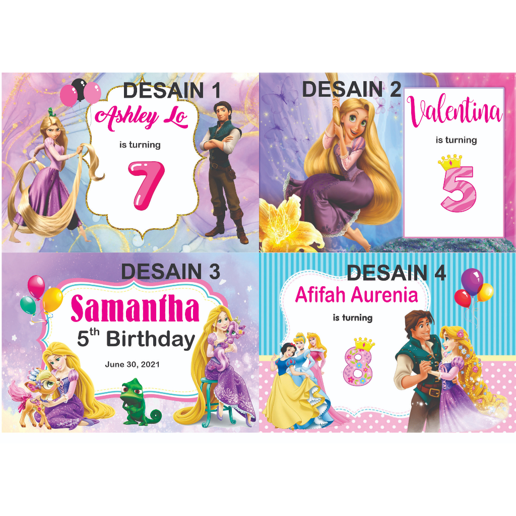 

STIKER LABEL BENTO GOODY BAG RAPUNZEL