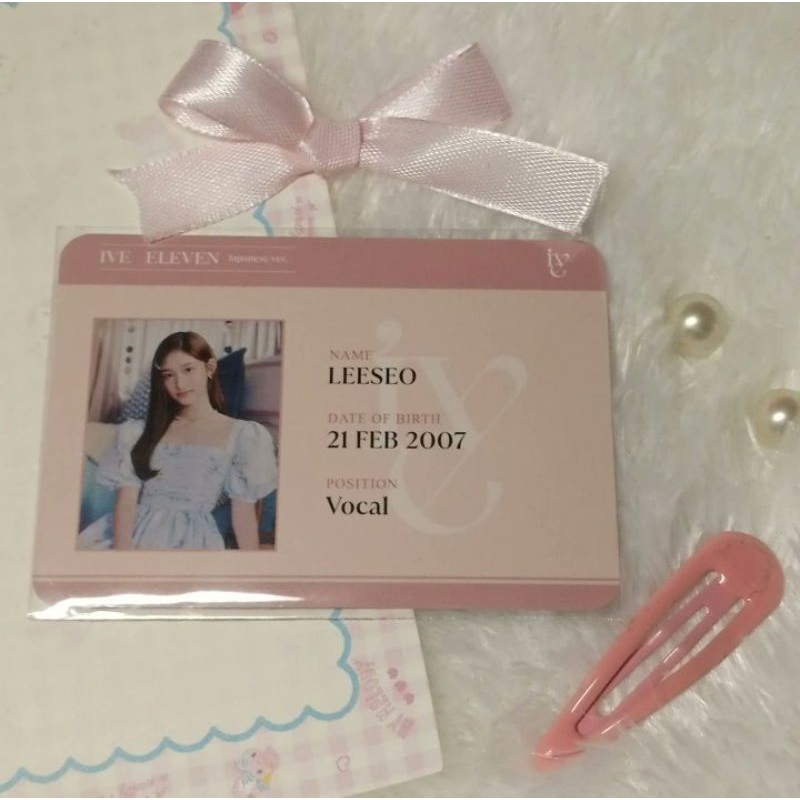 id card leeseo ive eleven ( japan ver )