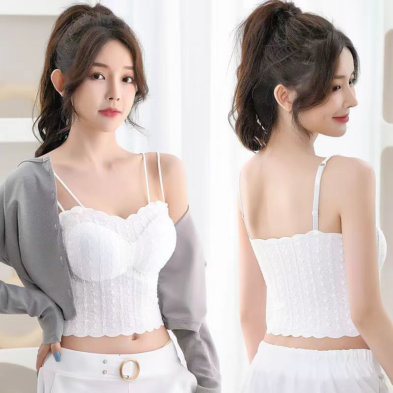 Tank Top Atasan Wanita Import Pendek Tanktop With Bra Fashion Santai Korean Polos 626