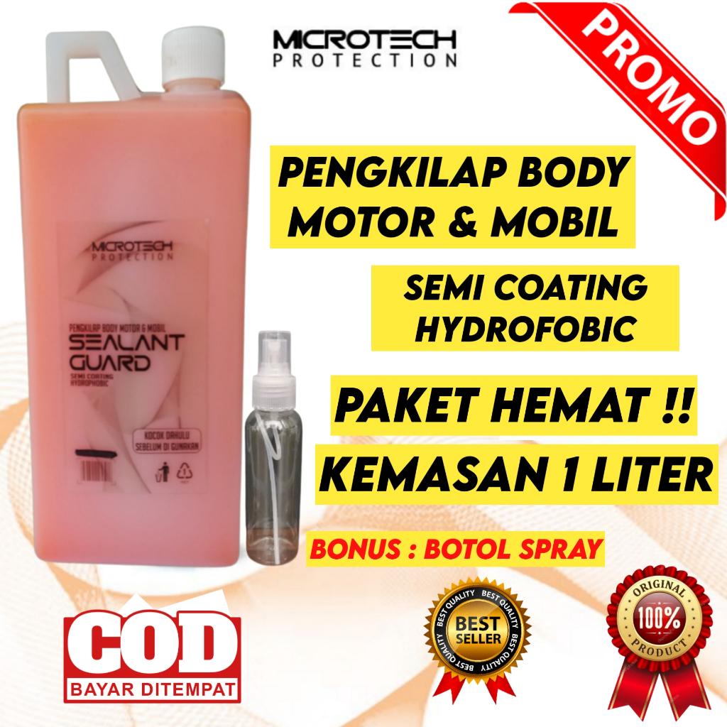 Pengkilap Body Motor Mobil/Nano Ceramic Coating/Poles/Wax/Kendaraan/Kemasan 1 Liter