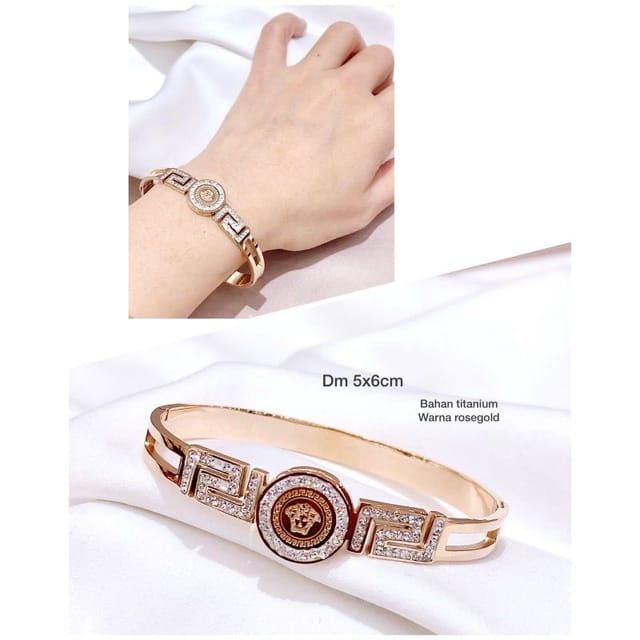 Gelang bangle titanium import anti karat harga grosir bisa cod