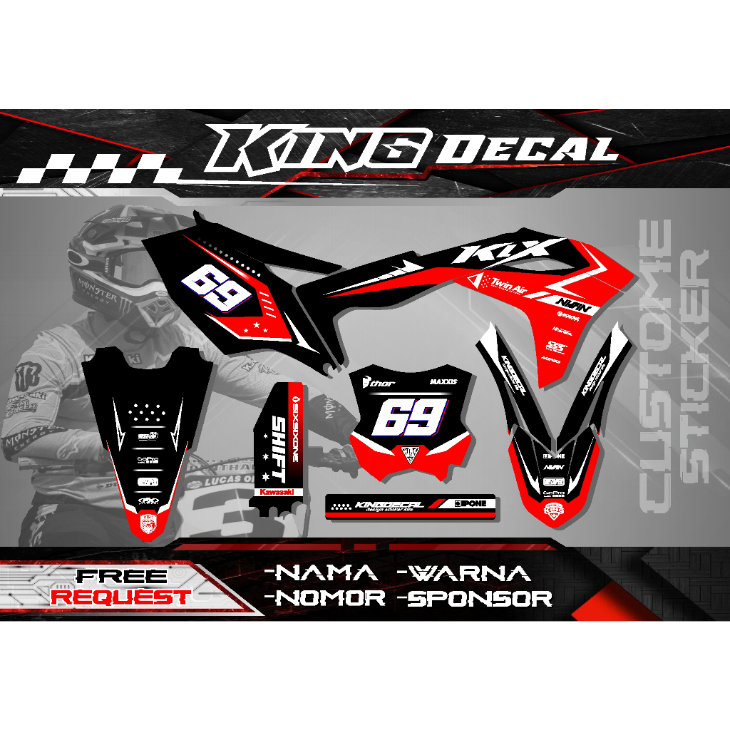 DECAL STICKER KX 250 DECAL KX 450 DECAL STICKER KXF 250 DECAL KXF 450