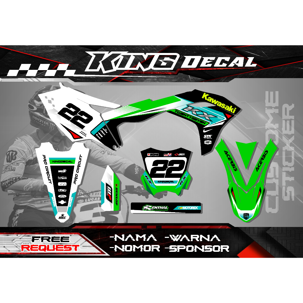 DECAL STICKER KX 250 DECAL KX 450 DECAL STICKER KXF 250 DECAL KXF 450