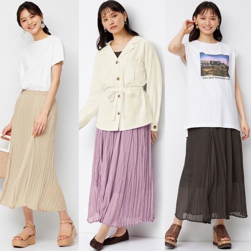 Unq soft plisket skirt