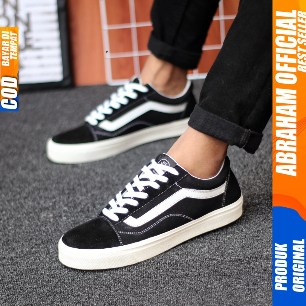 Sepatu Pria Ukuran Besar 38-47 Sekolah Size Jumbo Sneakers Pria Abraham