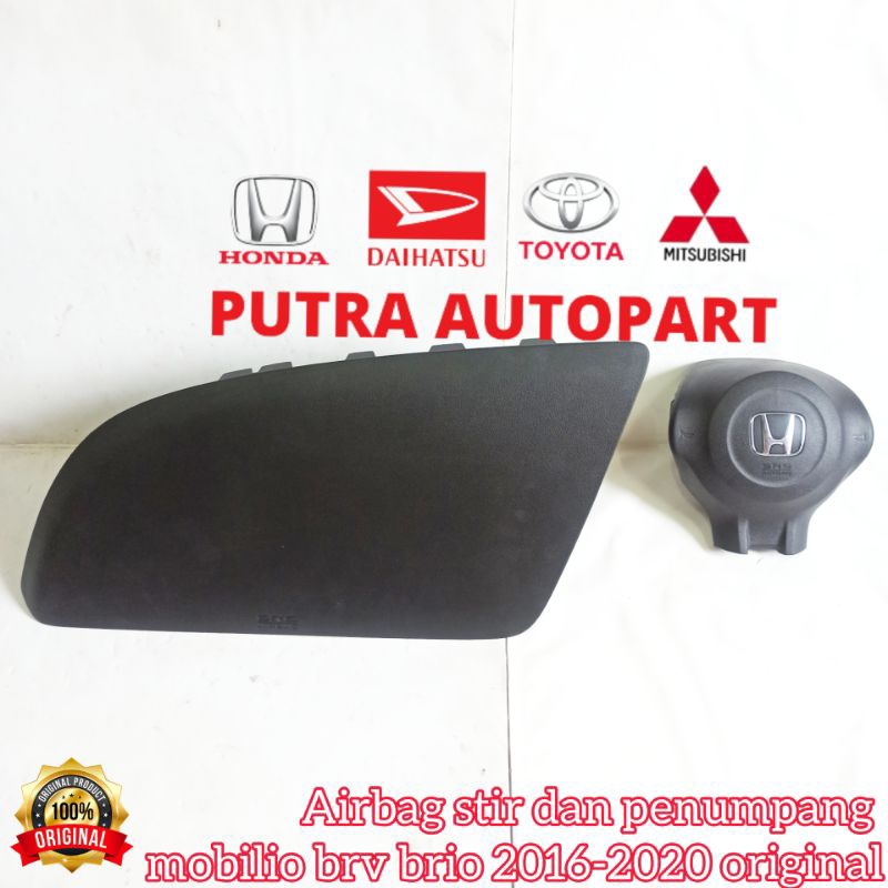 airbag set stir penumpang brio brv mobilio 2016-2020 original