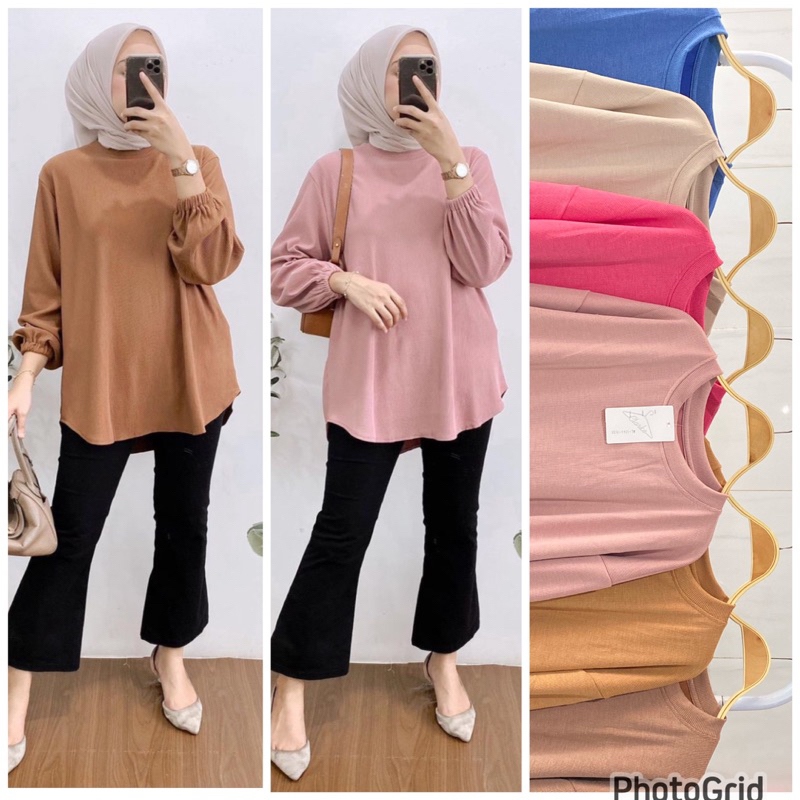 atasan wanita kaos knit aster merk clarke atasan kaos knit